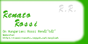 renato rossi business card